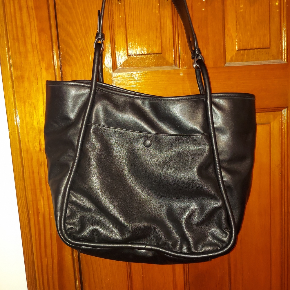 Spacious Black Tote